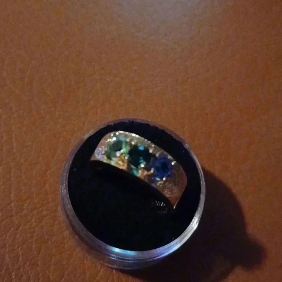 💙🌹Gold-plated Mother's ring. Yellow - Picture 5 of 8